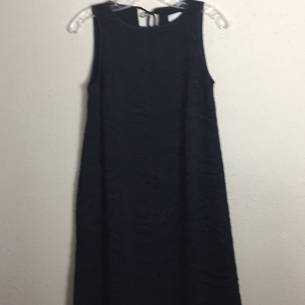Ann Taylor Loft Textured Floral Lined Party Dress